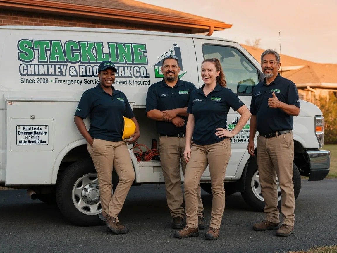 Chimney flashing repair company in Stockdale, TX